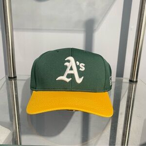 MLB - Green and Yellow A's Baseball Cap
